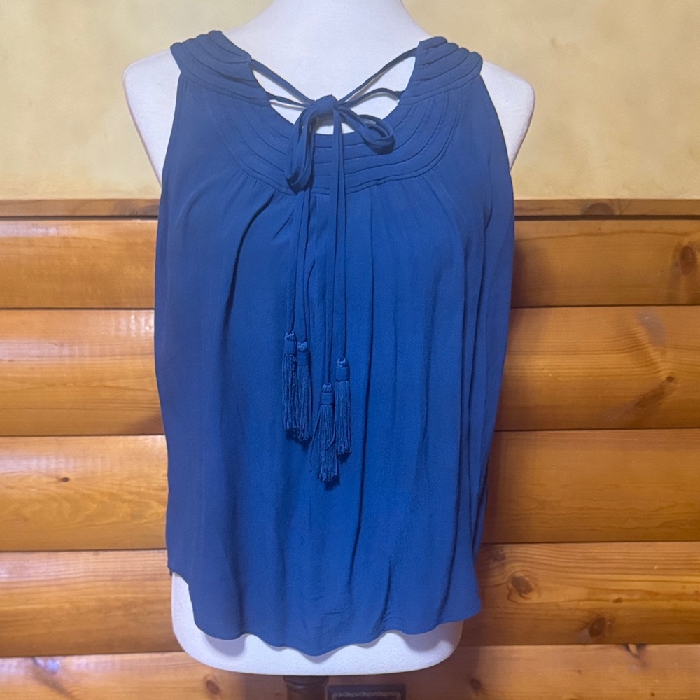 Diane von Furstenberg Elegant Blue Sleeveless Top